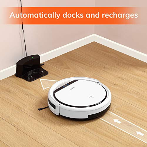 ILIFE V3s Pro Robot Vacuum Cleaner, Tangle-free Suction, Slim, Automatic Self-Charging Robotic Vacuum Cleaner, Daily Schedule Cleaning, Ideal For Pet Hair, Hard Floor and Low Pile Carpet, Pearl White - 4