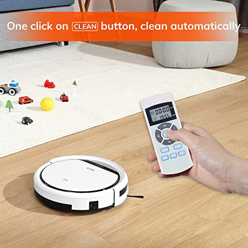 ILIFE V3s Pro Robot Vacuum Cleaner, Tangle-free Suction, Slim, Automatic Self-Charging Robotic Vacuum Cleaner, Daily Schedule Cleaning, Ideal For Pet Hair, Hard Floor and Low Pile Carpet, Pearl White - 5