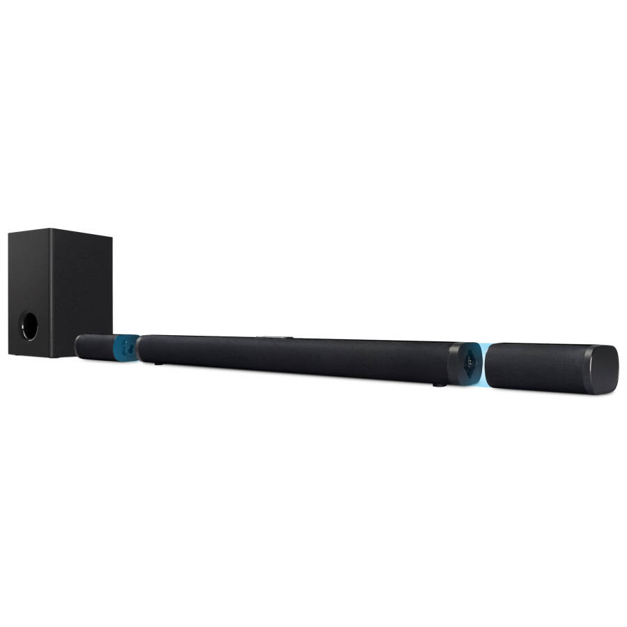 iLive v5.1 Bluetooth 4.1 Channel 45'' Soundbar with Wireless Subwoofer and Satellite Speakers, ITBSW423B, Black - 2