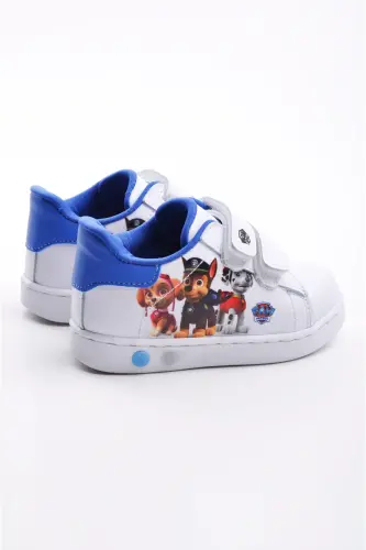 Ilk Adım Ayakkabısı Erkek Bebek Ilk Adım Ayakkabısı Ortopedik Ilk Adım Ayakkabısı Işıklı Ayakkabı-Beyaz Mavi - 6