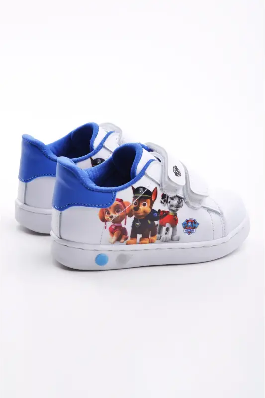 Ilk Adım Ayakkabısı Erkek Bebek Ilk Adım Ayakkabısı Ortopedik Ilk Adım Ayakkabısı Işıklı Ayakkabı-Beyaz Mavi - 6