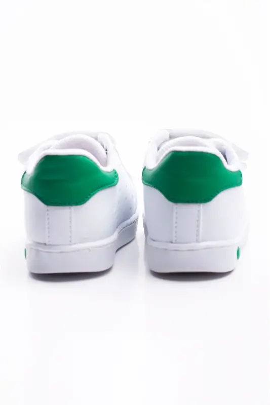 Ilk Adım Ayakkabısı Erkek Bebek Ilk Adım Ayakkabısı Ortopedik Tabanlı Ayakkabı Işıklı Ayakkabı-Beyaz Yeşil - 5
