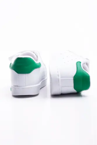 Ilk Adım Ayakkabısı Erkek Bebek Ilk Adım Ayakkabısı Ortopedik Tabanlı Ayakkabı Işıklı Ayakkabı-Beyaz Yeşil - 6
