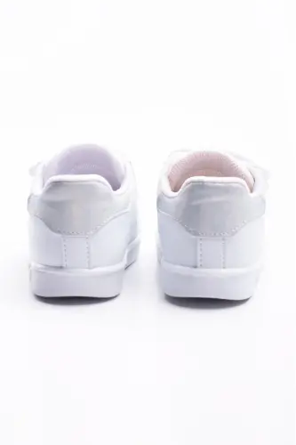 Ilk Adım Ayakkabısı Erkek Bebek Ilk Adım Ayakkabısı Ortopedik Tabanlı Ayakkabı Işıklı Ayakkabı-Gri Beyaz - 4