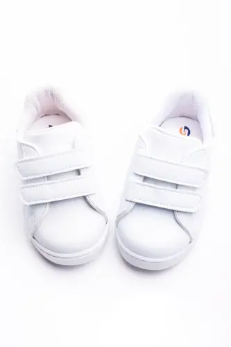 Ilk Adım Ayakkabısı Erkek Bebek Ilk Adım Ayakkabısı Ortopedik Tabanlı Ayakkabı Işıklı Ayakkabı-Gri Beyaz - 7