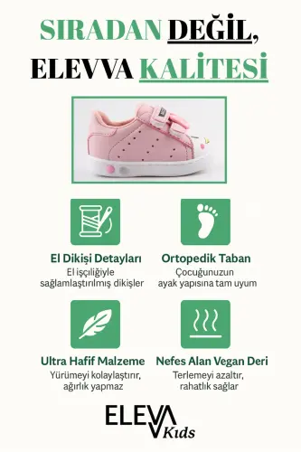 ilk adım ayakkabısı kız bebek ilk adım ayakkabısı ortopedik ilk adım ayakkabısı ilk adım ayakkabı - Pembe - 3