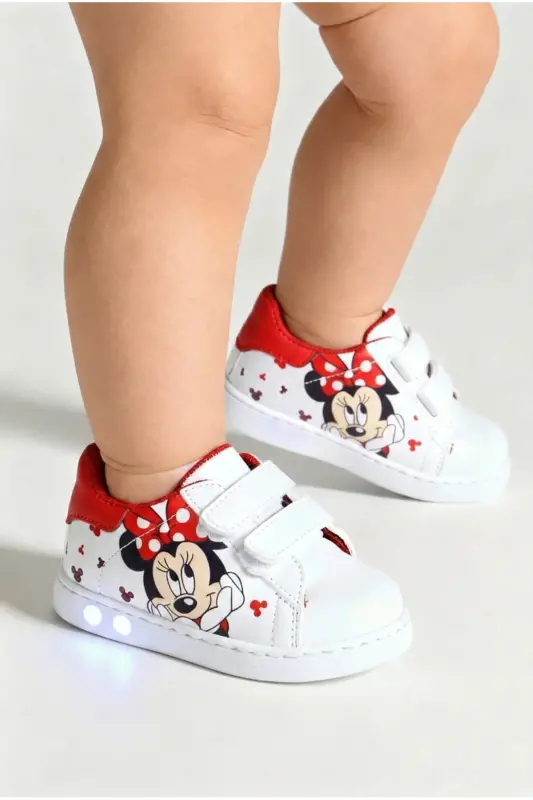 Ilk Adım Ayakkabısı Kız Bebek Ilk Adım Ayakkabısı Ortopedik ilk Adım Işıklı ve rahat-Çok Renkli - 1