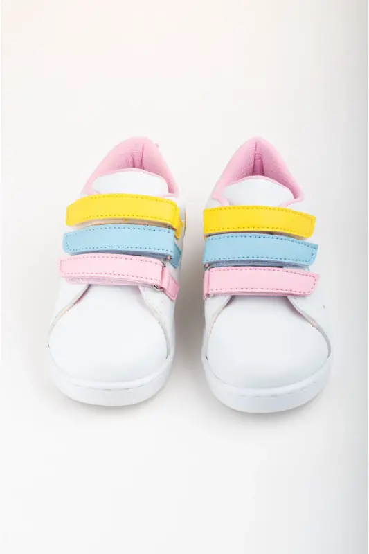 ilk Adım Ayakkabısı Kız Bebek Işıklı ilk Adım Ayakkabısı Ortopedik Ilk Adım Ayakkabısı Yeni Sezon-beyaz renkli - 2