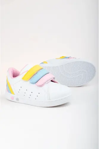 ilk Adım Ayakkabısı Kız Bebek Işıklı ilk Adım Ayakkabısı Ortopedik Ilk Adım Ayakkabısı Yeni Sezon-beyaz renkli - 3