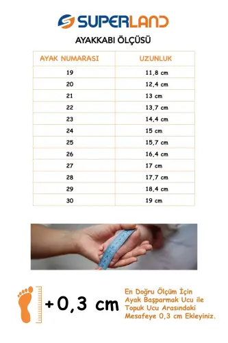 ilk Adım Ayakkabısı Kız Bebek Işıklı ilk Adım Ayakkabısı Ortopedik Ilk Adım Ayakkabısı Yeni Sezon-beyaz renkli - 5