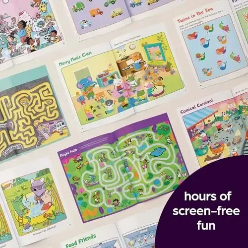 My First Puzzle Fun 2026 Activity Book Set with Mazes, Matching and More, Kids Puzzle Books for Travel, Learning and Screen-Free Play for Kids 3-6 - 7