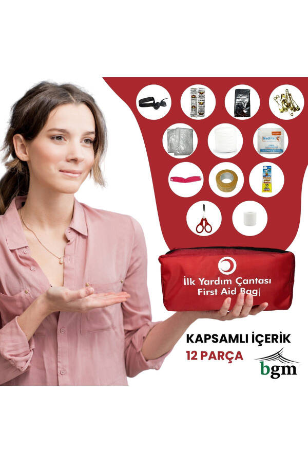 İlk Yardım Çantası Acil Müdahale Kiti Temel Malzemeler - 1