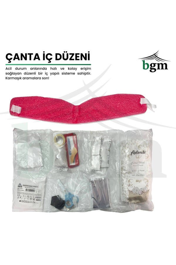 İlk Yardım Çantası Acil Müdahale Kiti Temel Malzemeler - 4