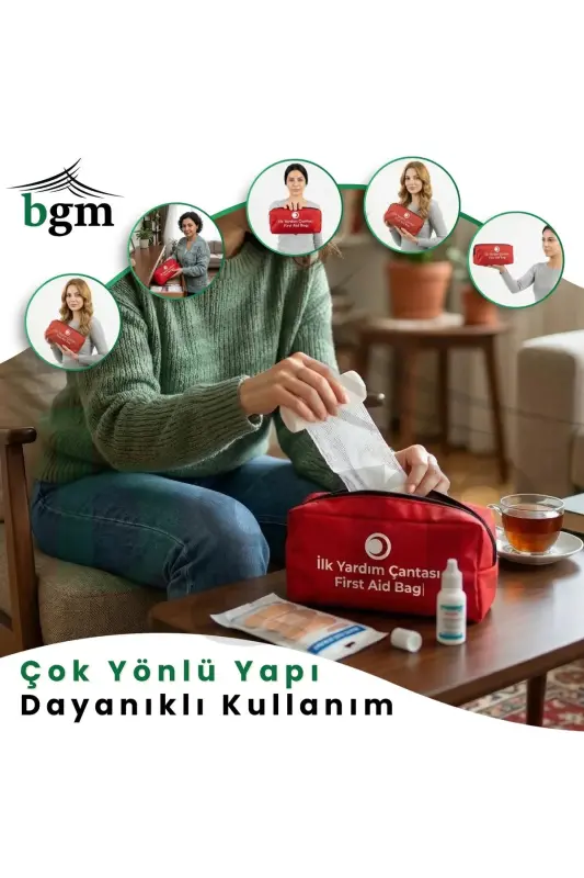 İlk Yardım Çantası Acil Müdahale Kiti Temel Malzemeler - 4