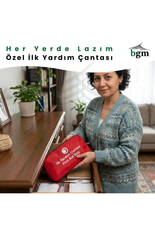 İlk Yardım Çantası Acil Müdahale Kiti Temel Malzemeler - 6