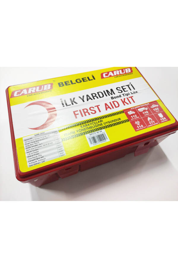 İlk Yardım Seti Bont Kutu Lüx Belgeli BR5754004 - 1