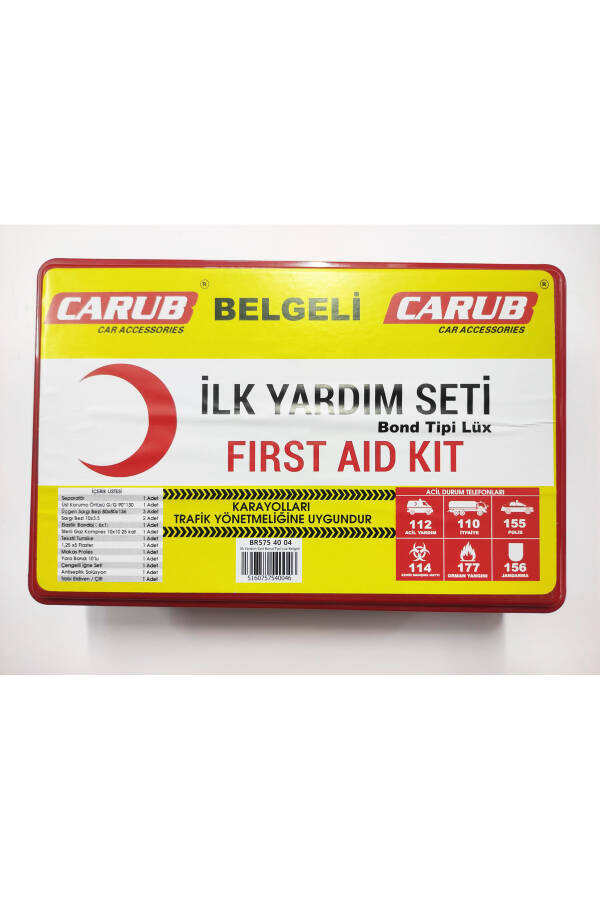 İlk Yardım Seti Bont Kutu Lüx Belgeli BR5754004 - 2