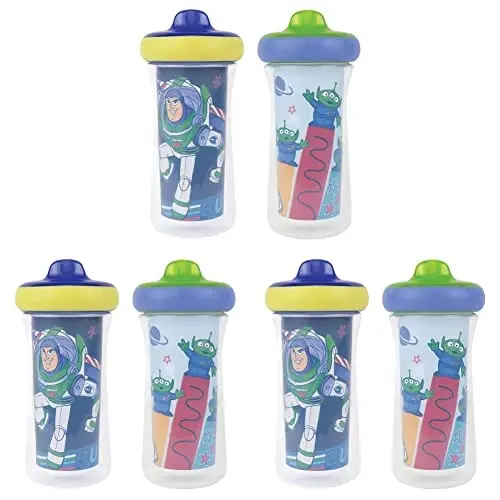 The First Years Disney/Pixar Toy Story Insulated Sippy Cups, 9 Ounces (Pack of 6) 