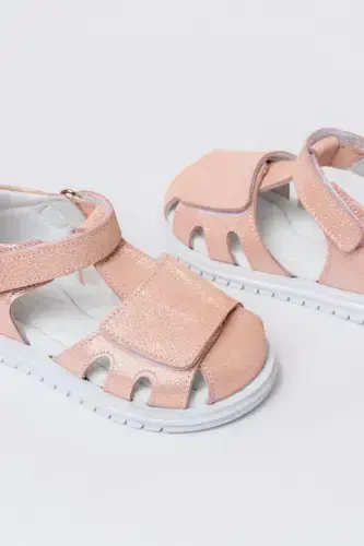 Ilkadim - Baby Genuine Leather Orthopedic Sandal - Powder - MODAZONE (1)