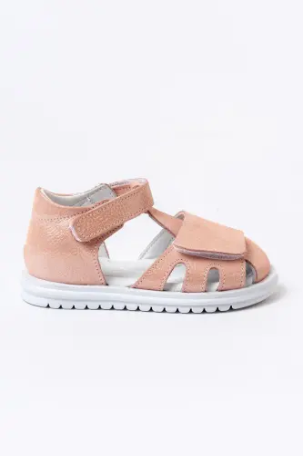 Ilkadim - Baby Genuine Leather Orthopedic Sandal - Powder - 4