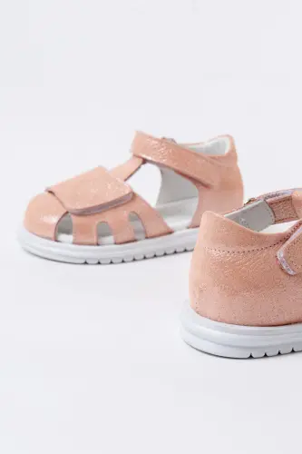 Ilkadim - Baby Genuine Leather Orthopedic Sandal - Powder - 6