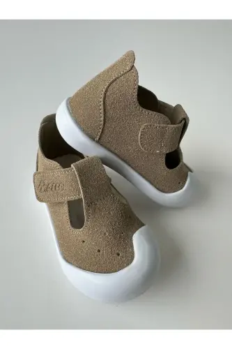 İlkadım Ortopedik Ayakkabı Kız Bebek Ayakkabı Erkek Bebek Ayakkabı - BEJ - MACCO SHOES (1)