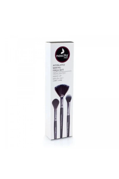 Illuminating Makeup Brush Set - 49 + Oval Shaped Concealer Brush - 136 - Nascita (1)