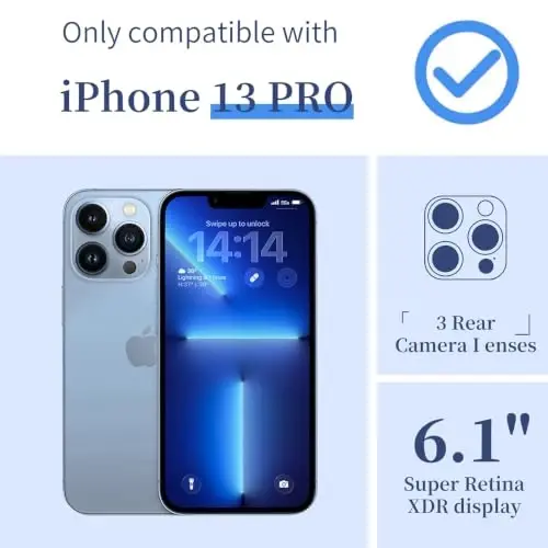 ilnehc Case for iPhone 13 Pro 6.1, Clear Floral Case-Daisy Meadow | Screen Protector Included | Camera Protection | Women & Girls | Soft TPU - ILNEHC (1)