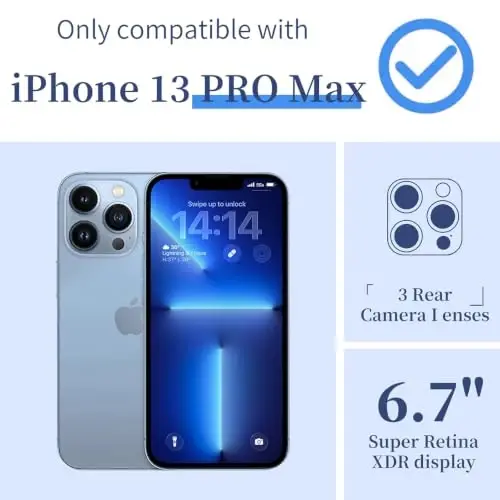 ilnehc Case for iPhone 13 Pro Max,Clear Floral Case-Ink Painting | Screen Protector Included | Camera Protection | Women & Girls | Soft TPU - ILNEHC (1)