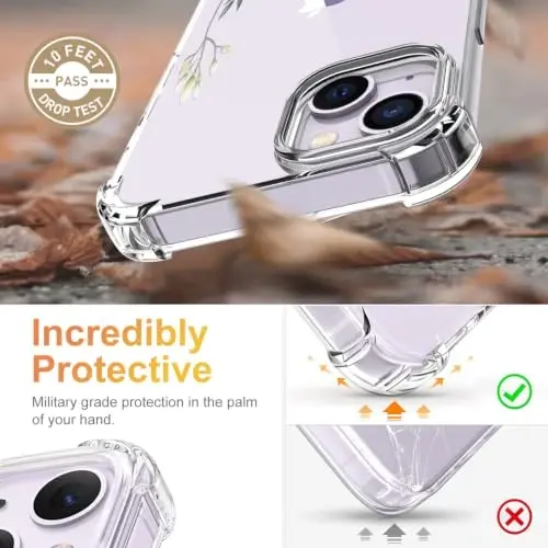 ilnehc for iPhone 13 Case & iPhone 14 Case (6.1