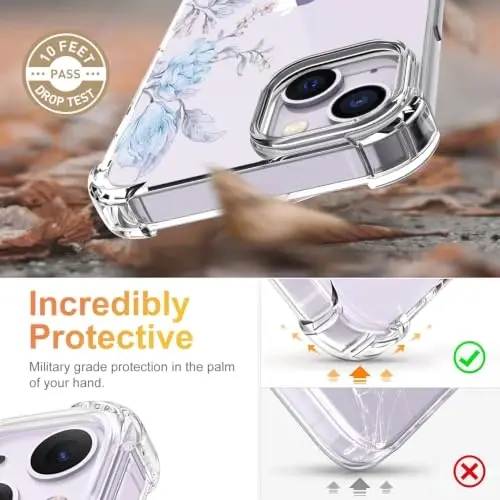 ilnehc for iPhone 13 Case & iPhone 14 Case (6.1