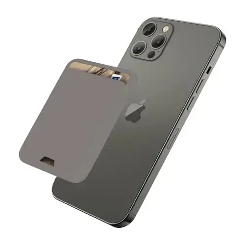 iLodn Magnetic Wallet Compatible with MagSafe for iPhone 17 16 15 14 13 12 Pro Max Air Plus Model, Mag 3 Safe Card Holder Stick on Accessories for Cell Phone & Case, Gray 