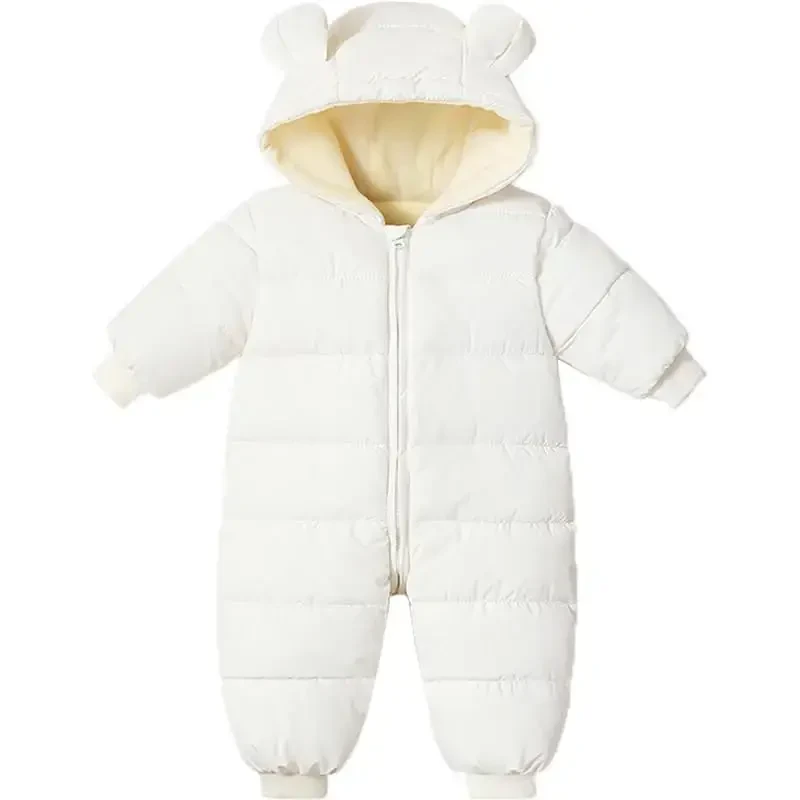 Ilyboz Infant Toddler Snowsuit Cute Baby Bear Suit Newborn Winter Coat Warm Hooded Jumpsuit for Boys Girls - ILYBOZ