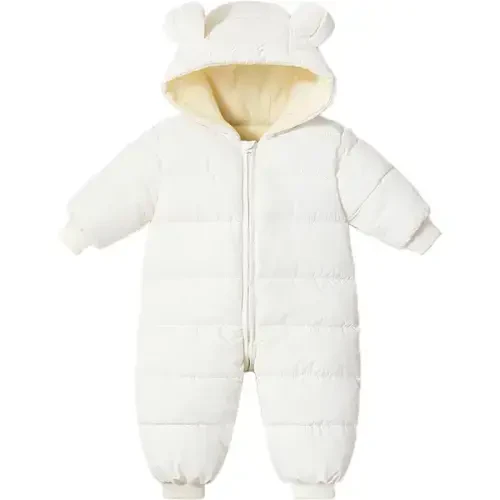 Ilyboz Infant Toddler Snowsuit Cute Baby Bear Suit Newborn Winter Coat Warm Hooded Jumpsuit for Boys Girls 