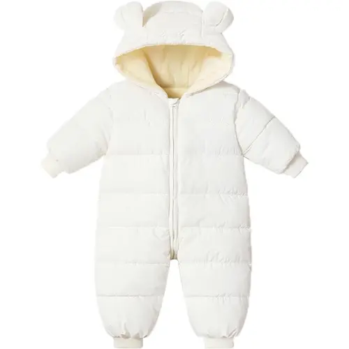 Ilyboz Infant Toddler Snowsuit Cute Baby Bear Suit Newborn Winter Coat Warm Hooded Jumpsuit for Boys Girls 