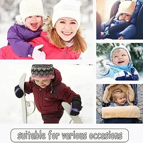 Ilyboz Infant Toddler Snowsuit Cute Baby Bear Suit Newborn Winter Coat Warm Hooded Jumpsuit for Boys Girls - 5