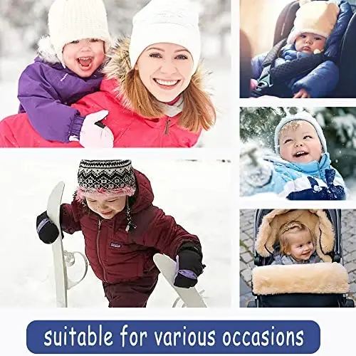 Ilyboz Infant Toddler Snowsuit Cute Baby Bear Suit Newborn Winter Coat Warm Hooded Jumpsuit for Boys Girls - 5