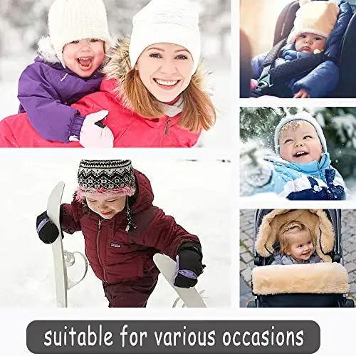 Ilyboz Infant Toddler Snowsuit Cute Baby Bear Suit Newborn Winter Coat Warm Hooded Jumpsuit for Boys Girls - 5