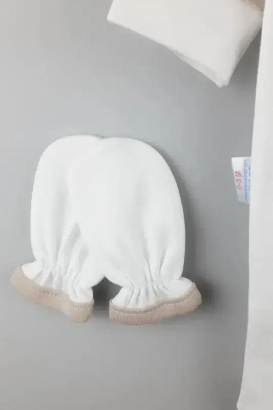 Именной новорожденный мальчик, комбинезон, комплект на выписку из роддома, набор для памятных вещей, костюм для мевлида с персонализацией - коричневый3 - 3