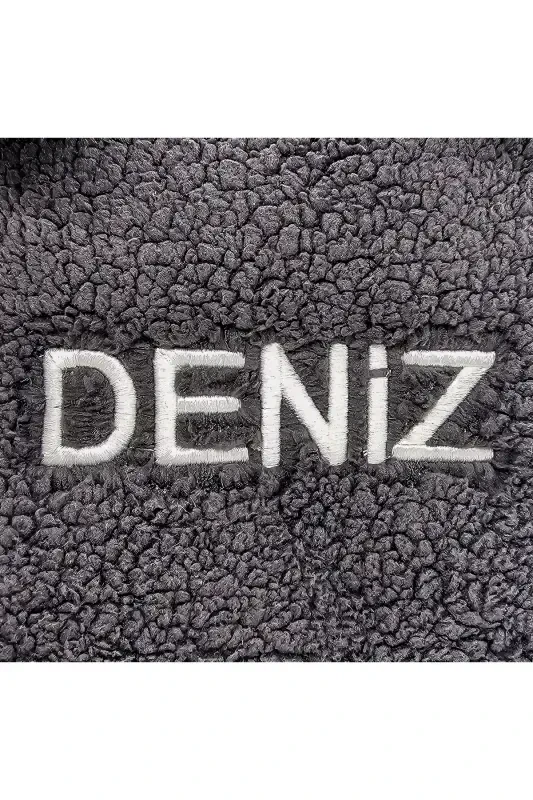 [ ИМЯ ПО ЖЕЛАНИЮ ВЫШИВКОЙ ] Рюкзак детский Заяц Антрацит 0-8 лет, для детского сада - ясли - серый - 3