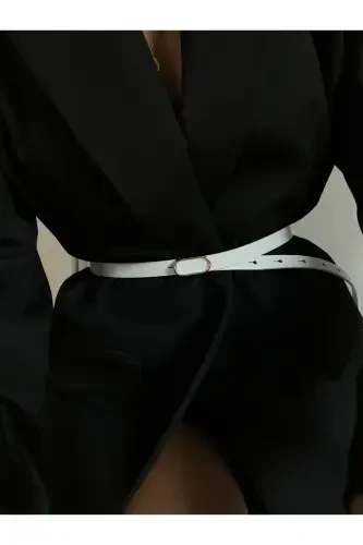 Import Qilib Oval Oltin To'qali Yupqa Kamar, Shim Kamar, Ko'ylak Kamar, Jeton Kamar - 3