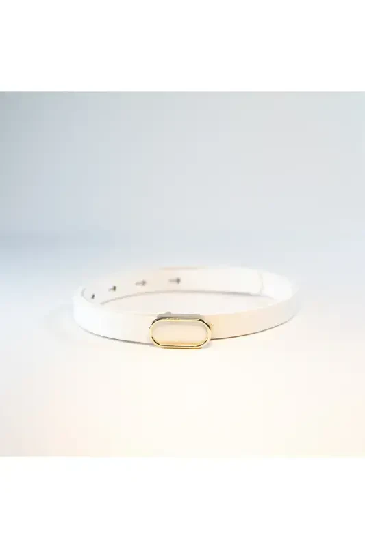 Import Qilib Oval Oltin To'qali Yupqa Kamar, Shim Kamar, Ko'ylak Kamar, Jeton Kamar - 6