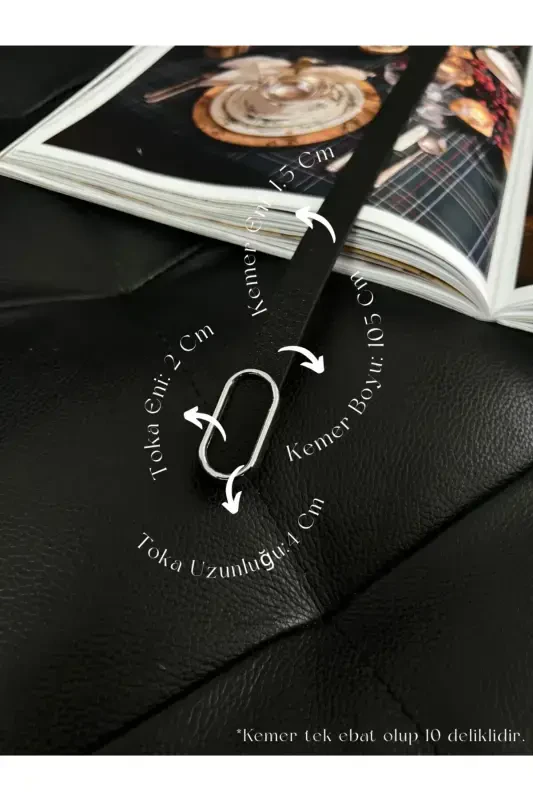 Imported Oval Silver Buckle Thin Belt, Trousers Belt, Shirt Belt, Jacket Belt - 1