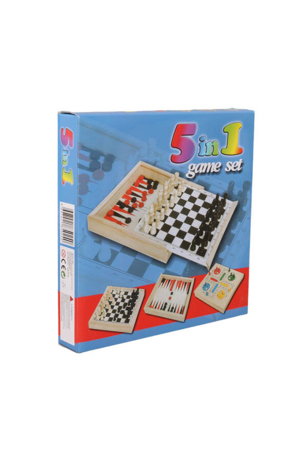 Imported Wooden Five-Game Set (chess, checkers, backgammon, K.brother, S.test) - 1