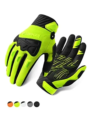 INBIKE erkaklar uchun tog' velosiped qo'lqoplari Knuckle Guard Padding Erkaklar velosiped qo'lqoplari MTB Motokross Poylga Dirtbike uchun nafas oladigan - INBIKE