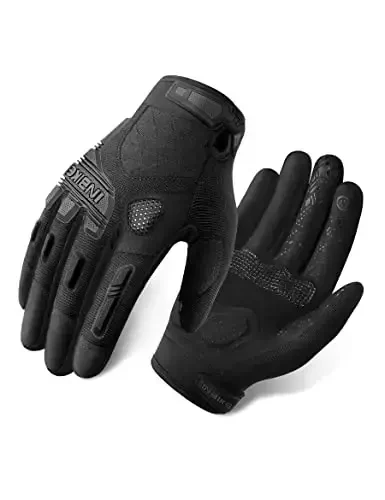 INBIKE MTB Mountain Bike Gloves Touchscreen with Thicken EVA Padded & TPR Knuckle Protection for BMX MX ATV Motorcycle - INBIKE