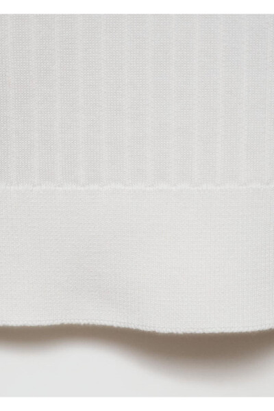 İnce çizgi dokumalı polo - 5