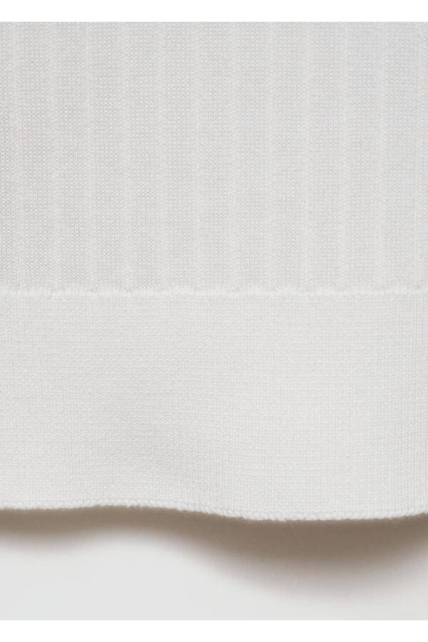 İnce çizgi dokumalı polo - 5