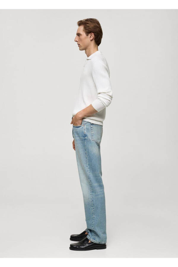 İnce çizgi dokumalı polo - 6