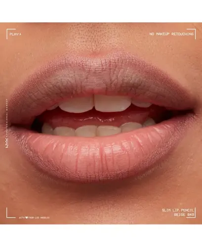 Slim Lip Pencil Creamy Long-Lasting Lip Liner-Beige - 9